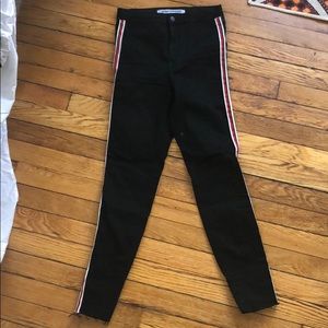 Stripe Zara jeans